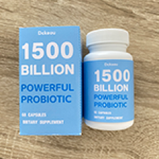 Dckeou 1 Body 1500 Billion CFU Probiotic Supplement with Prebiotics – Patented Acid Resistant Capsules to Promote Gut Health, Support Immune System – Probiotics for Women and Men - 60 Vegetarian Capsules