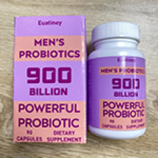 Euatiney Probiotics for Men Digestive Health, 900 Billion CFUs Mens Probiotic with Digestive Enzymes & Prebiotics & Saw Palmetto & Cranberry for Gut, Prostate & Urinary Tract Health, Shelf Stable, 90 Capsules